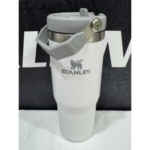 Stanley Iceflow Tumbler off white 30oz Flip-Straw water bottle Missing Straw